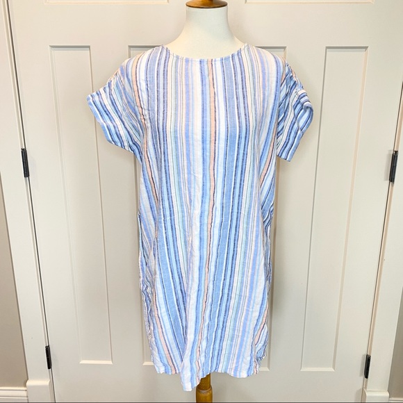 Susina Dresses & Skirts - Susina striped linen dress size small